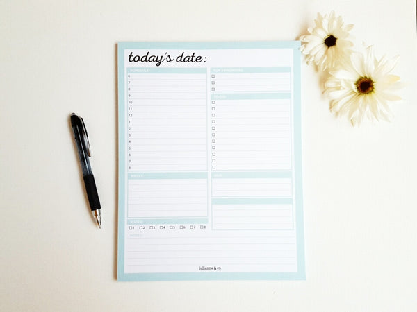 To-Do List Daily Planner Notepad, 8.5x11