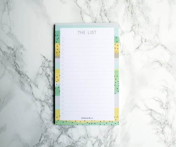 Ultimate Magnetic To Do List Notepad by Julianne & Co -Shopping & Grocery Checklist Pad with 20 Check Boxes, Organize Your Daily Tasks, Events & Chores, Beautiful Checkbox List -5x8- USA